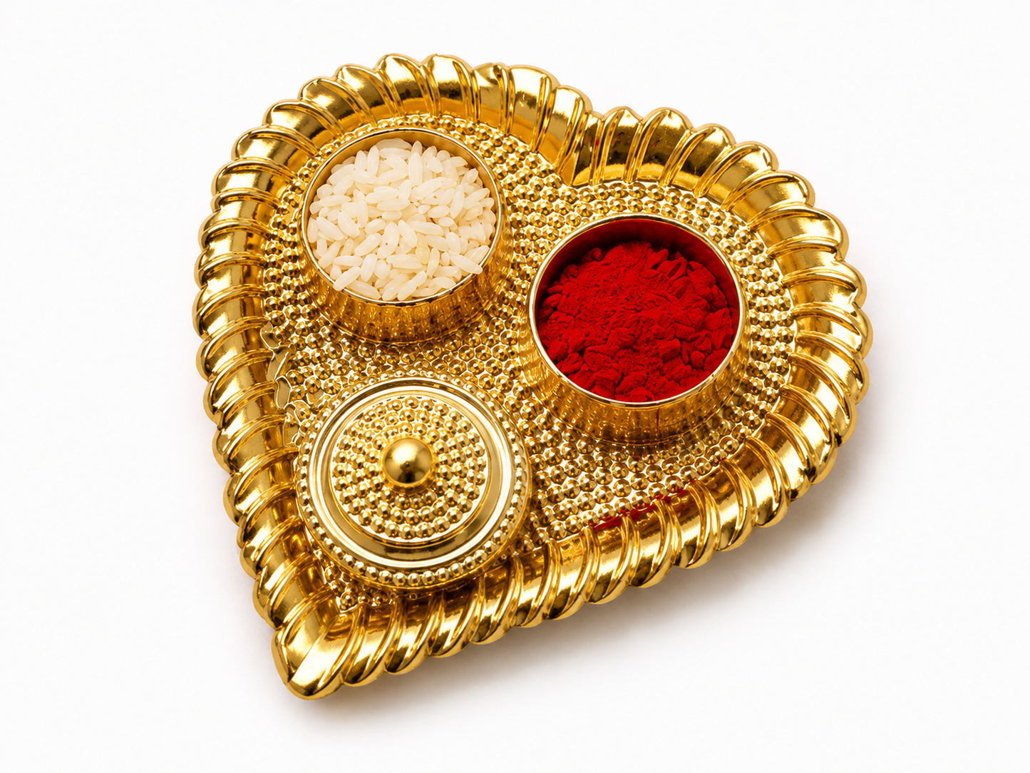 Hopedra Living Premium Rakhi Hamper with 2 Designer Rakhis, Bamboo Pooja Thali, Roli Chawal, Diya & Greeting Card | Raksha Bandhan Gift for Brother
